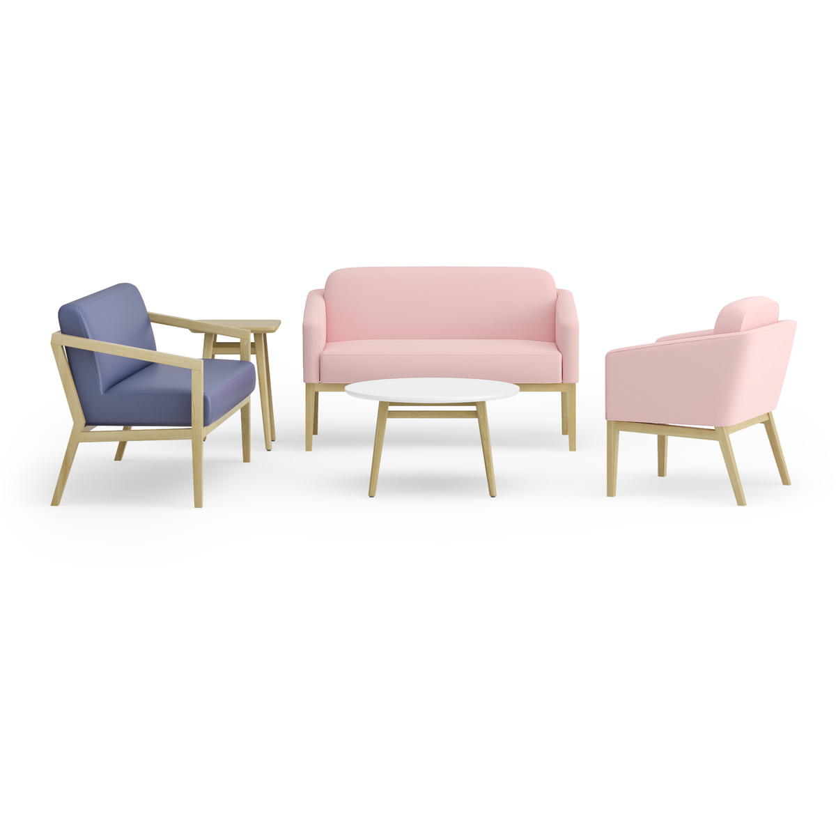 Paris Wooden 2 Seater Sofa